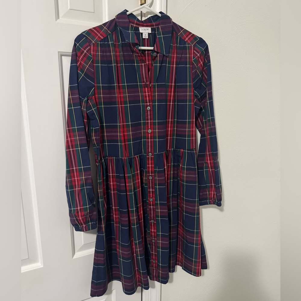 J. Crew Holiday Plaid Dress